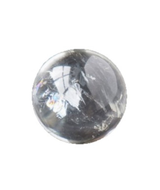 天然水晶球 原石 透明白水晶 擺件 2CM